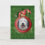 Christmas - Deck the Halls - Sheepdogs Holiday Card