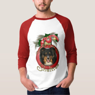 Christmas - Deck the Halls - Sheltie - Chani T-Shirt