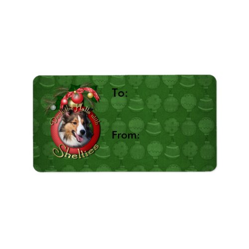 Christmas _ Deck the Halls _ Shelties Label