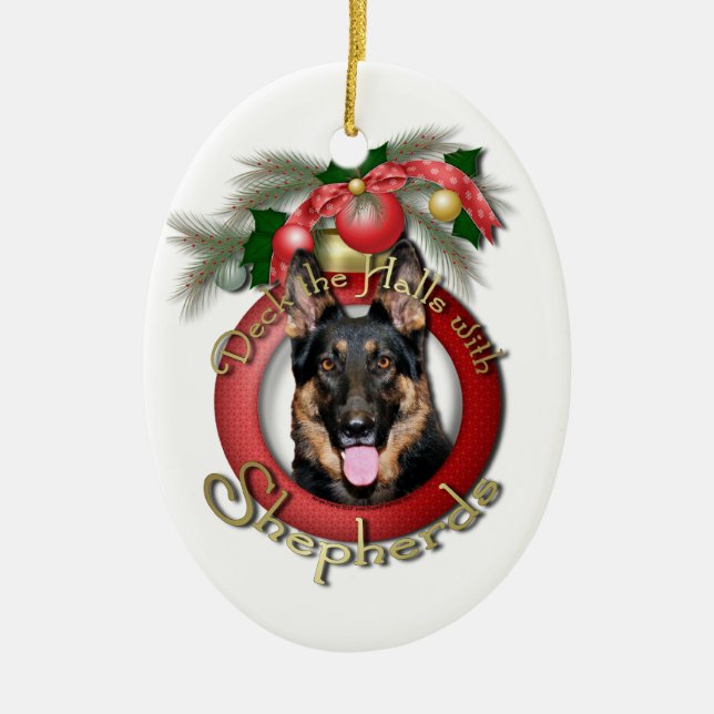 Christmas - Deck the Halls - Shepherds - Kuno Ceramic Ornament (Front)