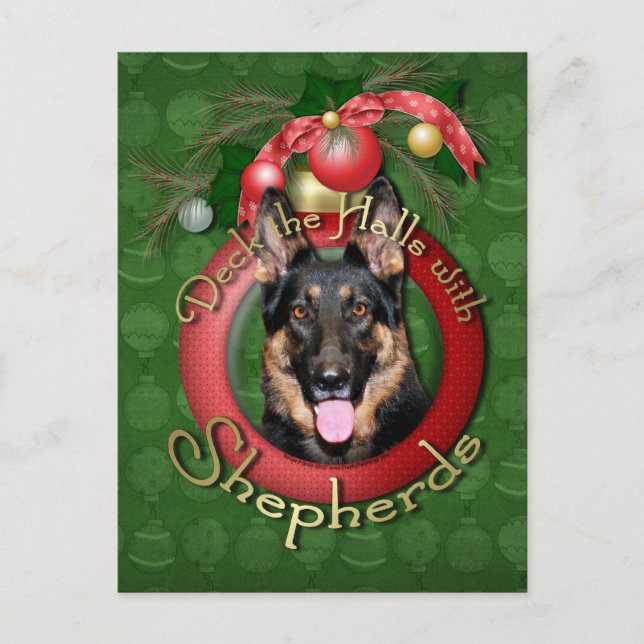 Christmas - Deck the Halls - Shepherds - Kuno Holiday Postcard (Front)