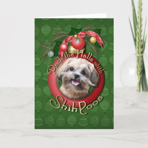 Christmas _ Deck the Halls _ ShihPoos _ Maggie Holiday Card