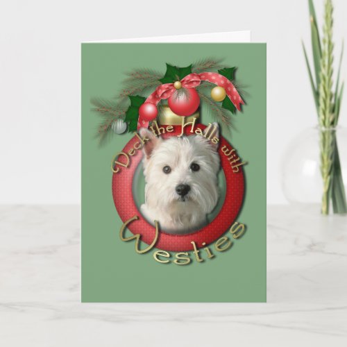 Christmas _ Deck the Halls _ Westies Holiday Card