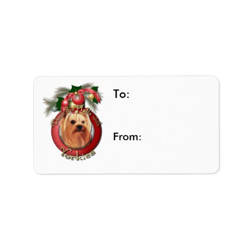 Christmas _ Deck the Halls _ Yorkies Label