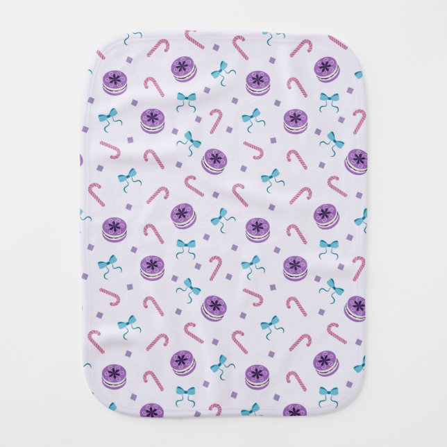 Christmas Decor Baby Burp Cloth (Front)