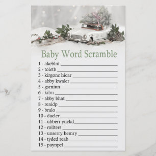 christmas decor car Baby word scramble game