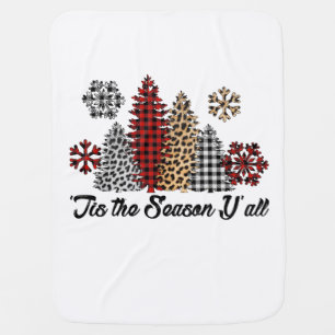 Christmas Decor Tis The Season Yall Baby Blanket