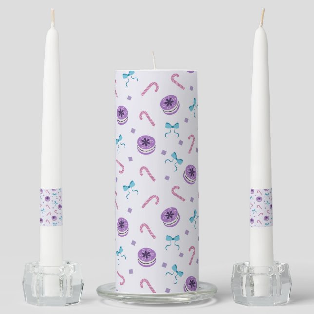 Christmas Decor Unity Candle Set (Front)