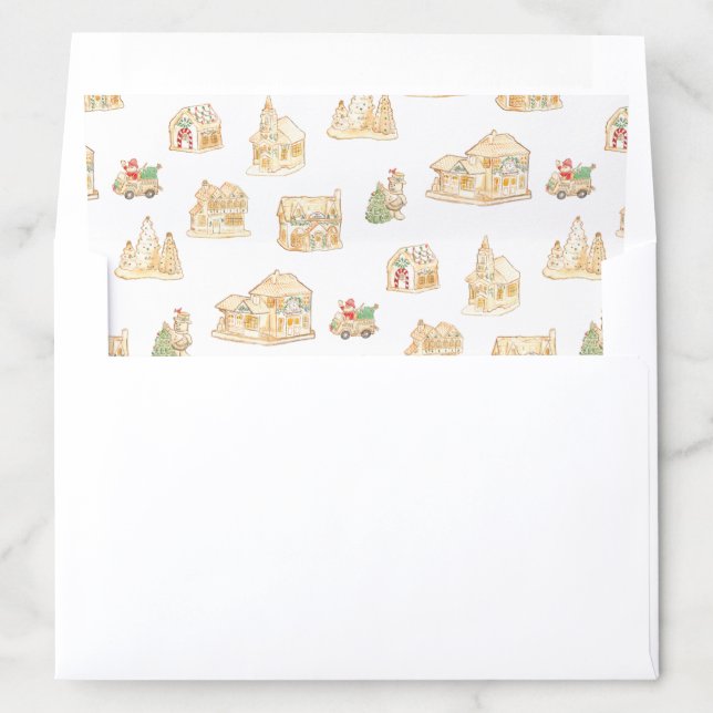 Christmas Decor Village Envelope Liner (In Envelope)