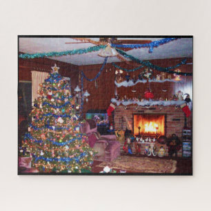 CHRISTMAS DECORATED HOME JIGSAW PUZZLE