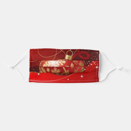 Christmas Decoration Adult Cloth Face Mask (Front, Folded)
