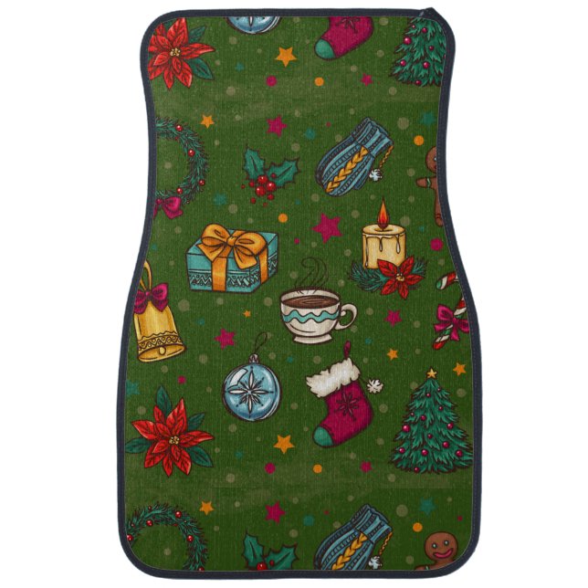 Christmas decoration car floor mat (Front)