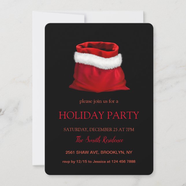 Christmas decoration , Christmas  Invitation (Front)