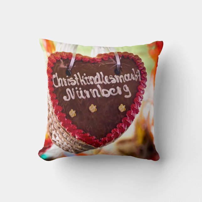 Christmas decoration from Bavaria, Germany Throw Pillow (Front)