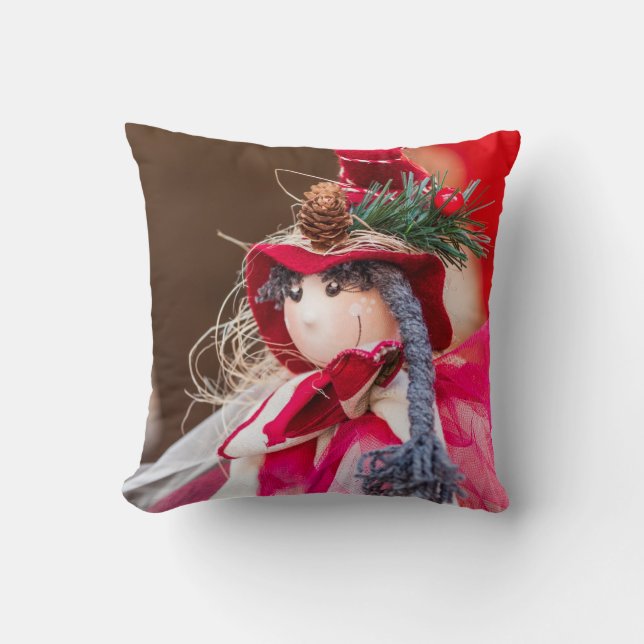 Christmas decoration from Transylvania, Romania Throw Pillow (Front)