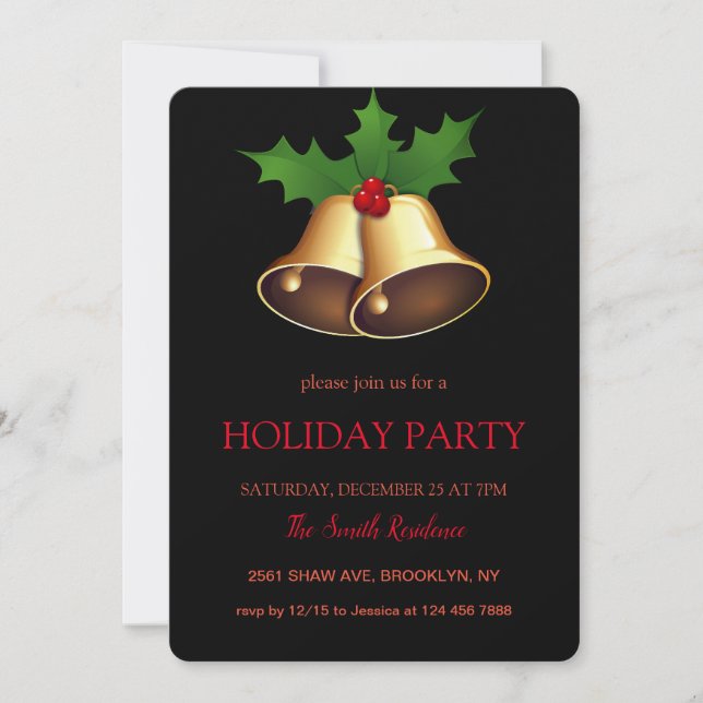 Christmas decoration Jingu Bells Invitation (Front)