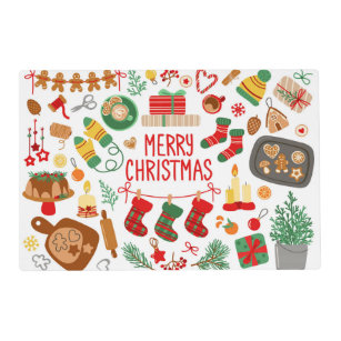 Christmas Decoration Paper Placemat