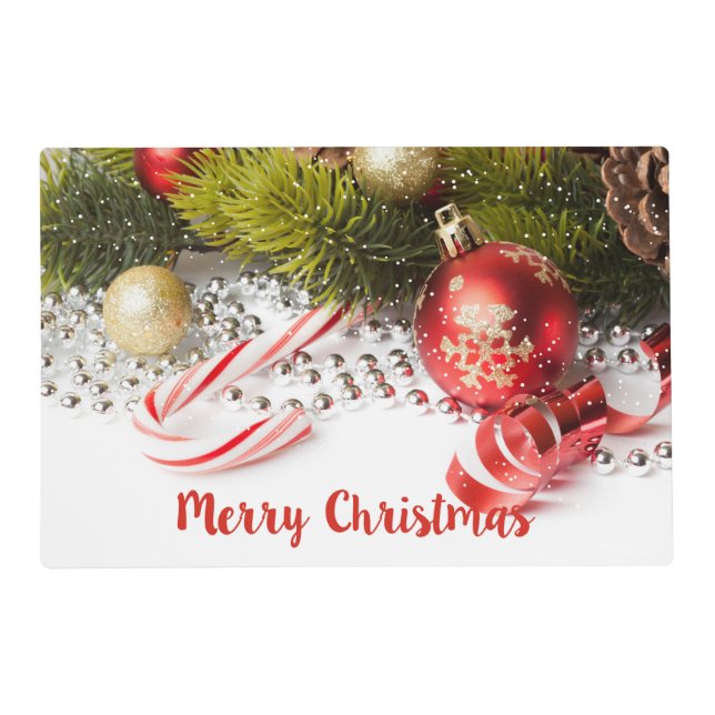 Christmas Decoration Paper Placemat (Front)