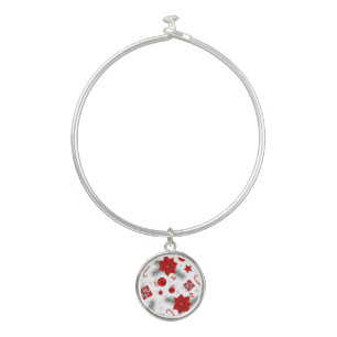 Christmas decoration pattern bangle bracelet