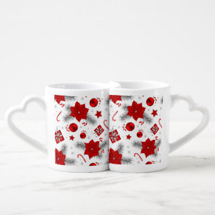 Christmas decoration pattern coffee mug set