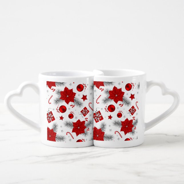 Christmas decoration pattern coffee mug set (Front Nesting)
