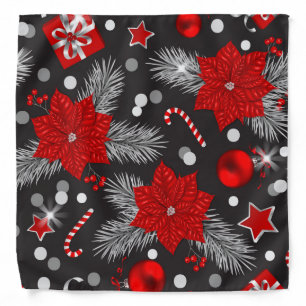 Christmas decoration pattern design bandana