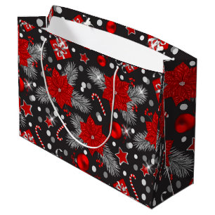 Christmas decoration pattern design large gift bag