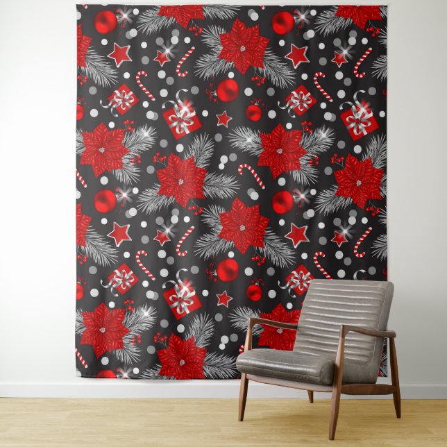 Christmas decoration pattern design tapestry (In Situ)