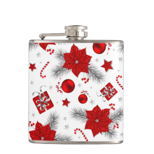 Christmas decoration pattern flask