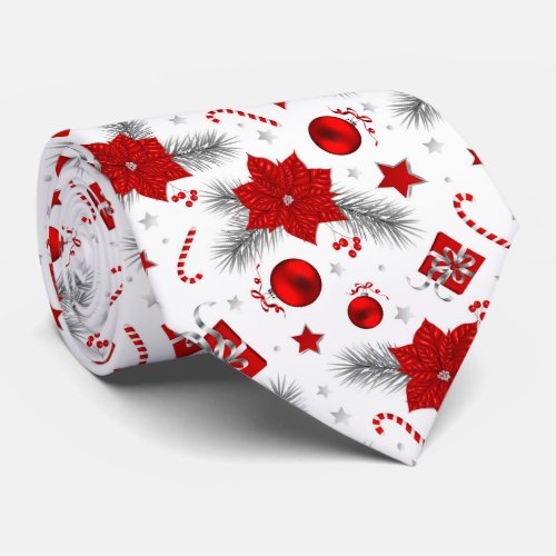 Christmas decoration pattern neck tie