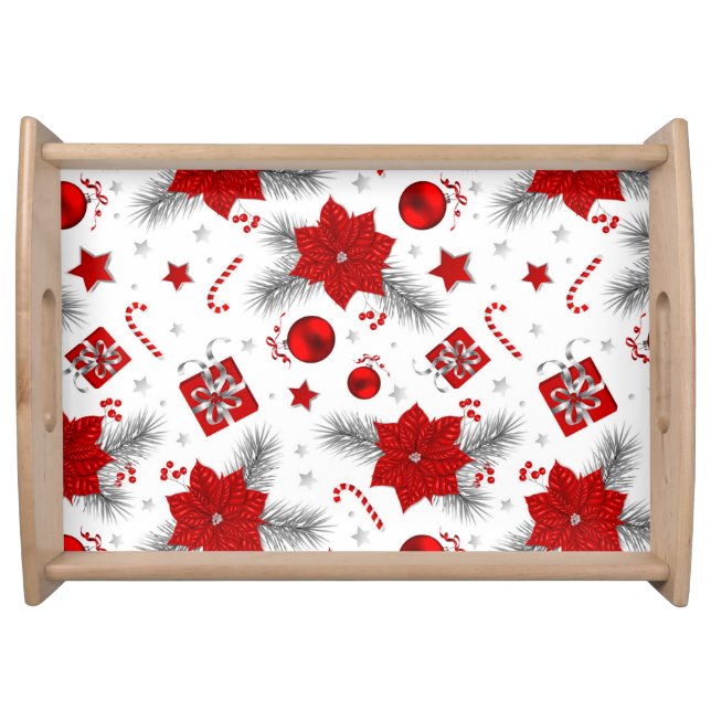 Christmas decoration pattern serving tray (Front)