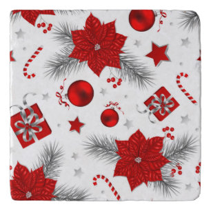 Christmas decoration pattern trivet