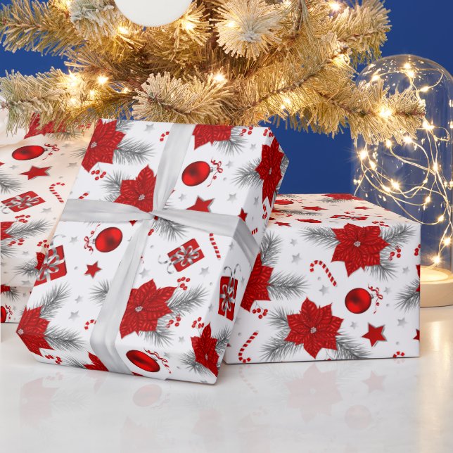 Christmas decoration pattern wrapping paper (Holidays)