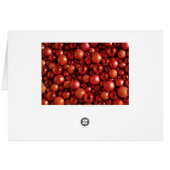 Christmas Decoration Red Baubles (Back Horizontal)