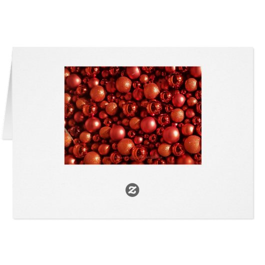 Christmas Decoration Red Baubles (Back Horizontal)