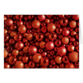 Christmas Decoration Red Baubles (Front Horizontal)
