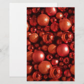 Christmas Decoration Red Baubles (Front/Back)