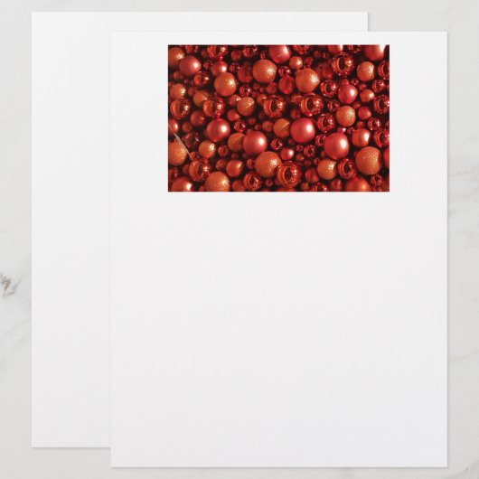 Christmas Decoration Red Baubles (Front/Back)