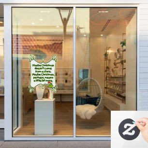 Christmas decoration window cling