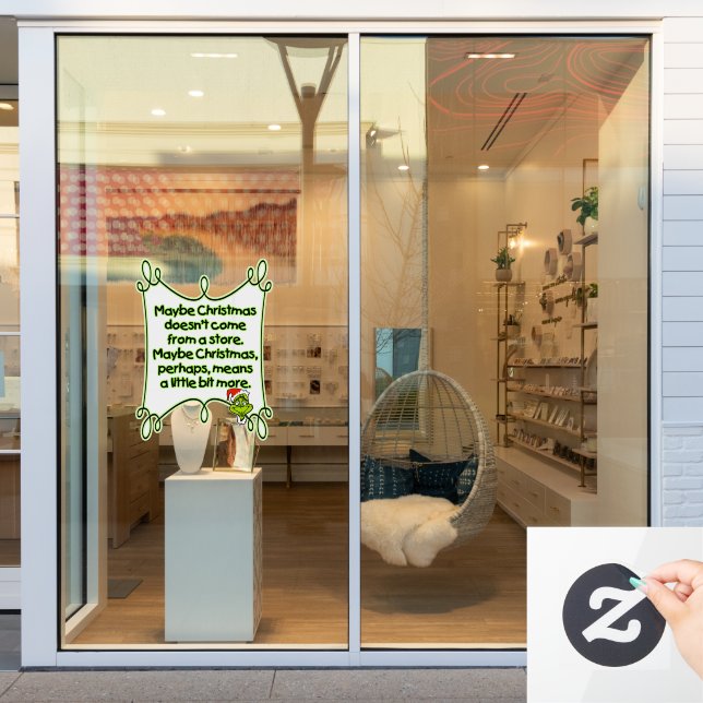 Christmas decoration  window cling (Store Window)