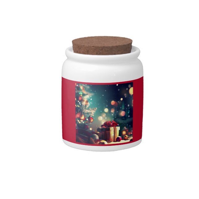 Christmas Decorations 6 Candy Jar (Front)