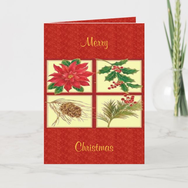 Christmas Decorations Card (Front)