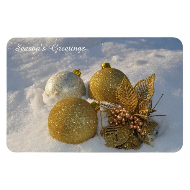 Christmas Decorations custom text magnet (Horizontal)