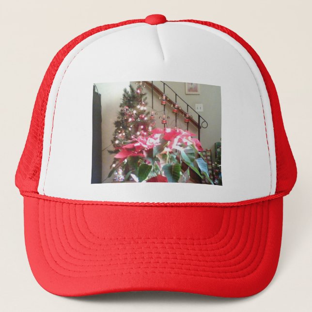 Christmas Decorations Display Image Trucker Hat (Front)