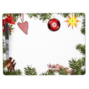 Christmas decorations dry erase board with keychain holder