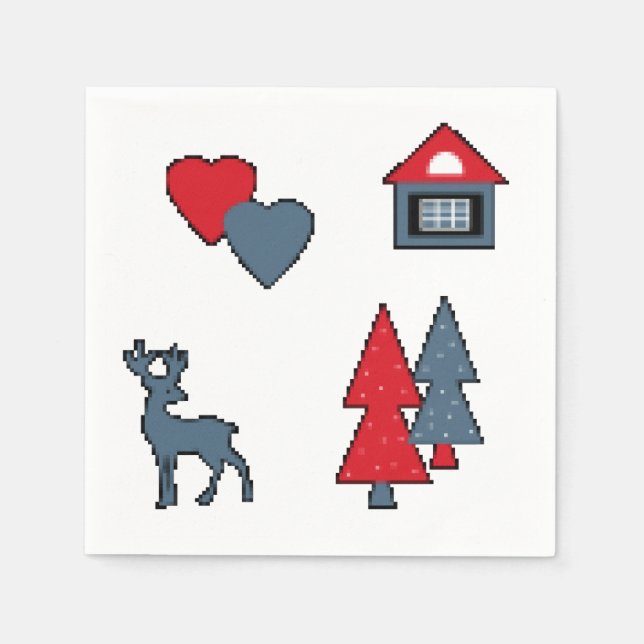 Christmas decorations , gift , decoration , greeti napkins (Front)