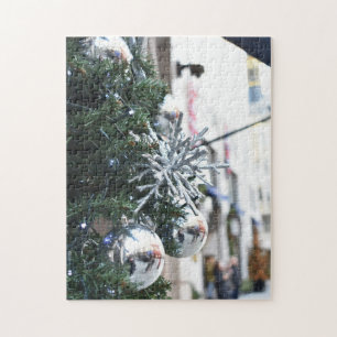 Christmas Decorations in London, England UK Jigsaw Puzzle
