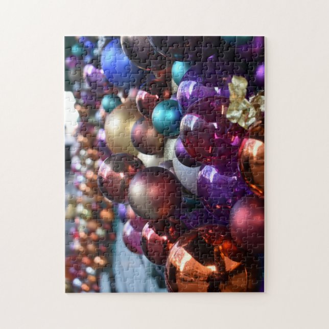 Christmas Decorations in London, England UK Jigsaw Puzzle (Vertical)