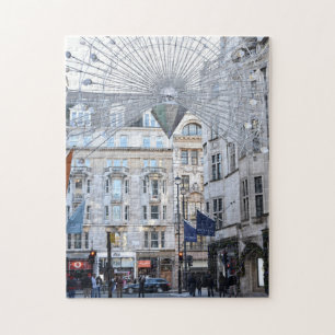 Christmas Decorations, London, England, UK Jigsaw Puzzle