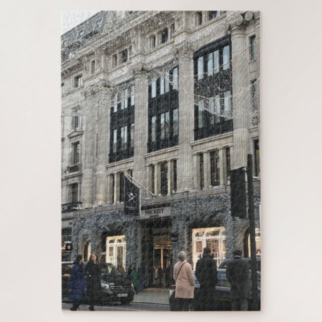 Christmas Decorations on Regent Street, London UK Jigsaw Puzzle (Vertical)